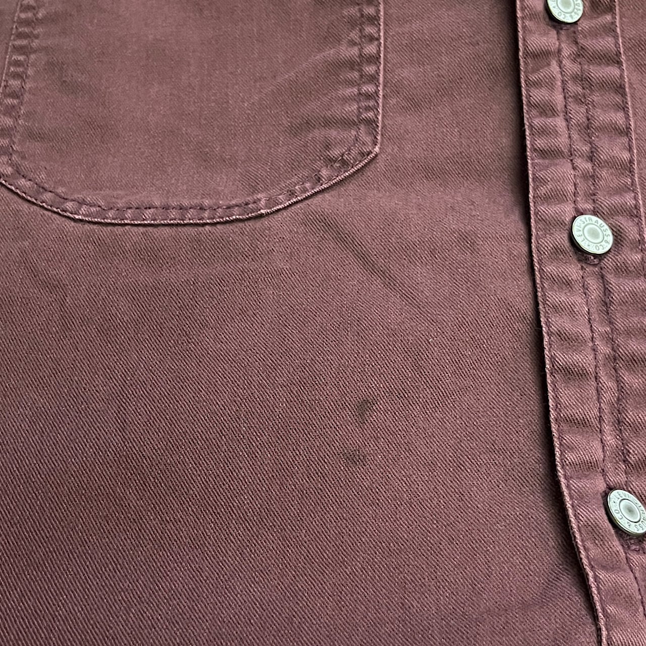 90年代 Levi's リーバイス 長袖 カラーデニムシャツ メンズM 古着 90s