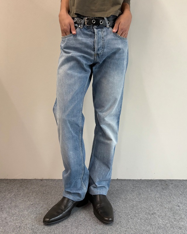 【ALEXANDER McQUEEN】fade blue straight jeans