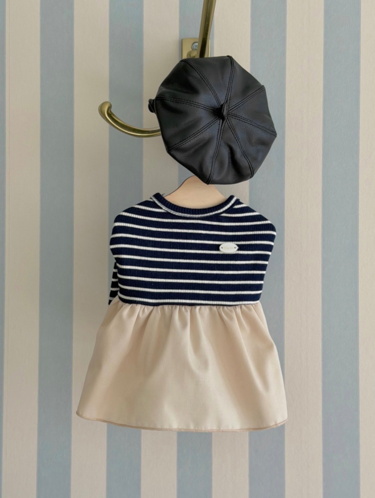 【HugMe】French Marin Beret （フェイクレザー）