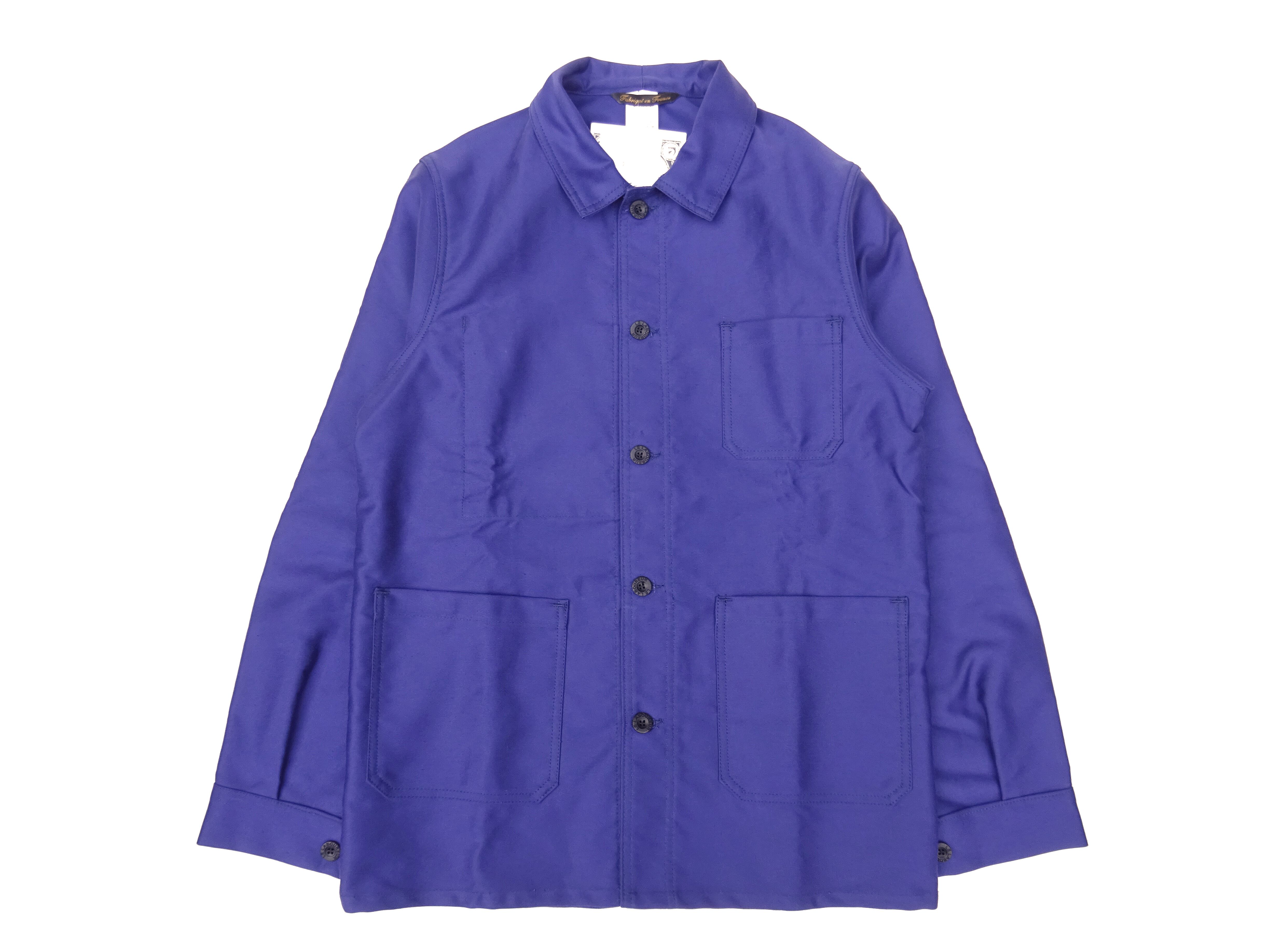 Le LABOUREUR (ルラブルール) MOLE SKIN400 COVERALL JK ネイビー  