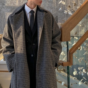 Quiet Check Long Coat（LMU0280）