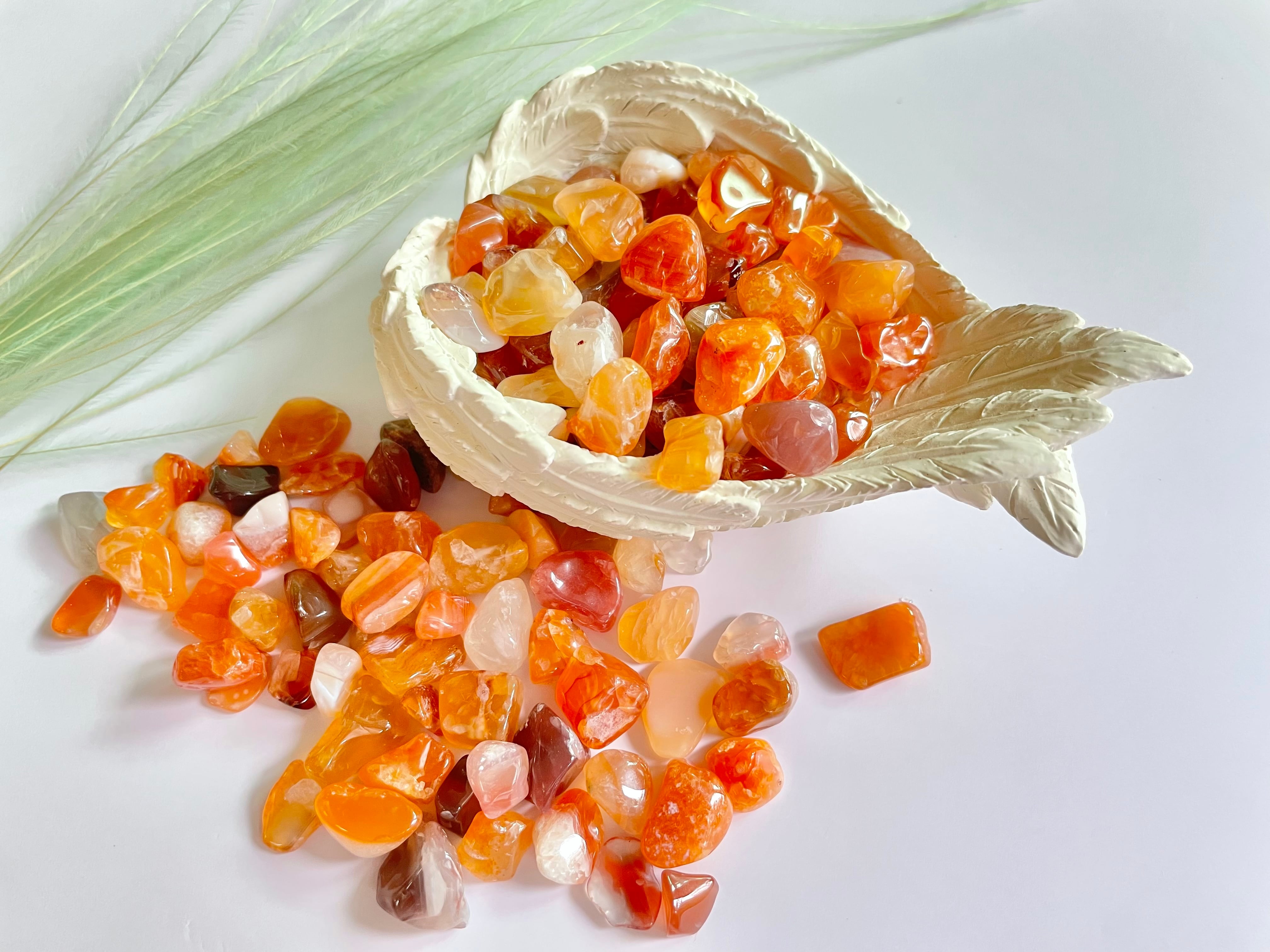 Carnelian chips /カーネリアン細石 100g