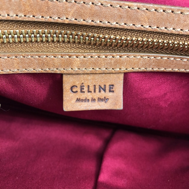 CELINE セリーヌ トリオンフ トートバッグ ブラウン キャンバス vintage ヴィンテージ オールド 38764j