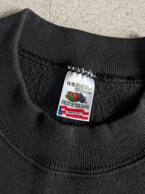90's USA製 FRUIT OF THE LOOM SWEAT / BLACK