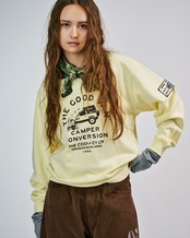 キャンパーDOGプリントベーシックTOPS (YELLOW)　CQ-49072
