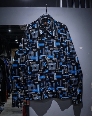 【add (C) vintage】“ENERGIE”Geometric Pattern Vintage L/S Shirt