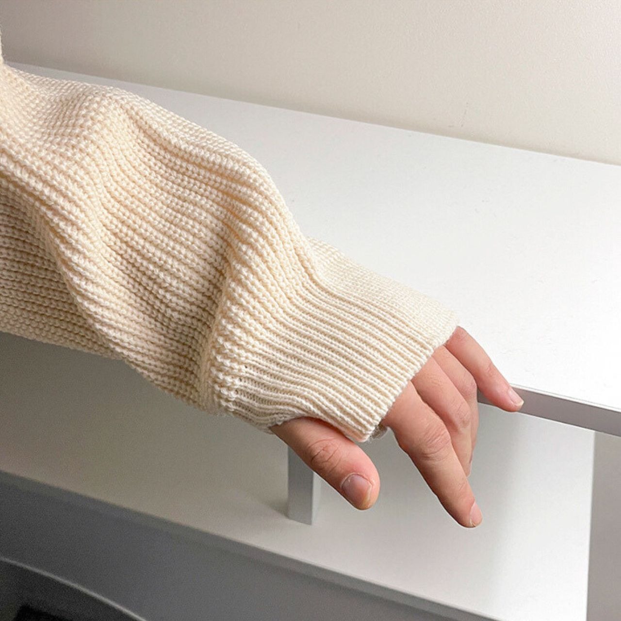 ボトルネックベーシックニット　MT0080367