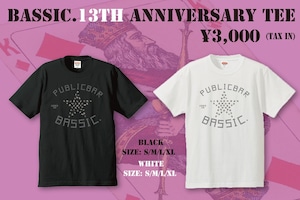 【Mサイズ追加】Bassic.13TH Tシャツ