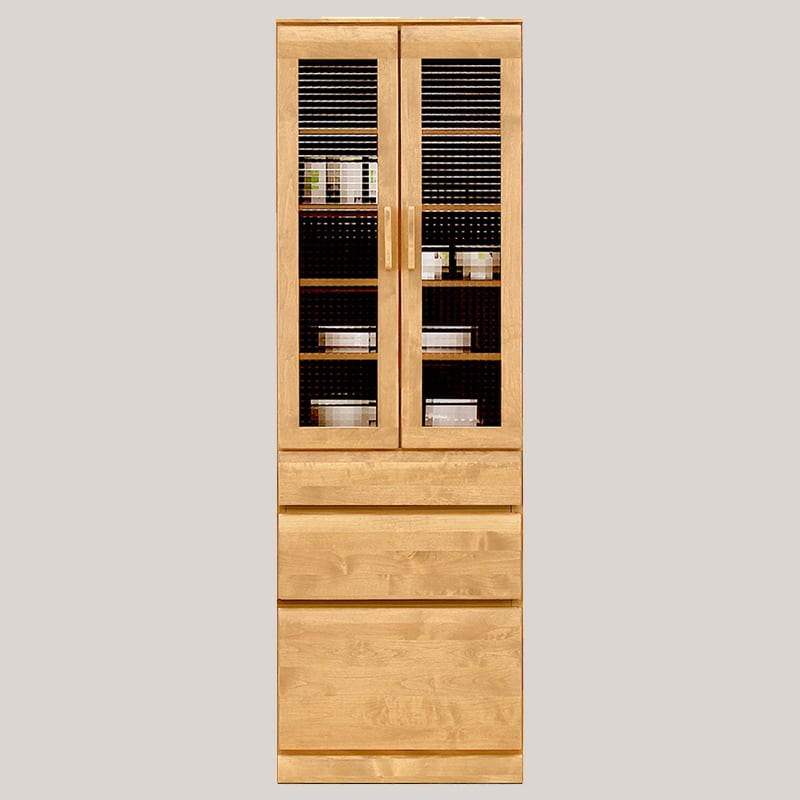 食器棚 幅60cm 完成品 キッチンボード カップボード キッチン収納 無垢