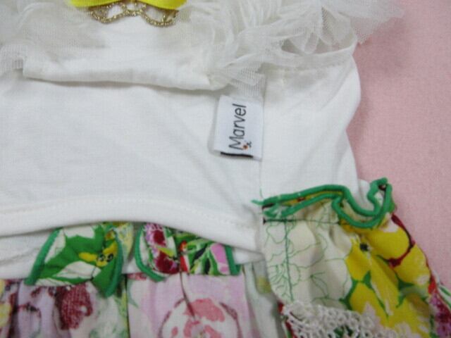 Marvel マルベル×Picone Mサイズ 胴回り38㎝ FlowerGardenワンピース