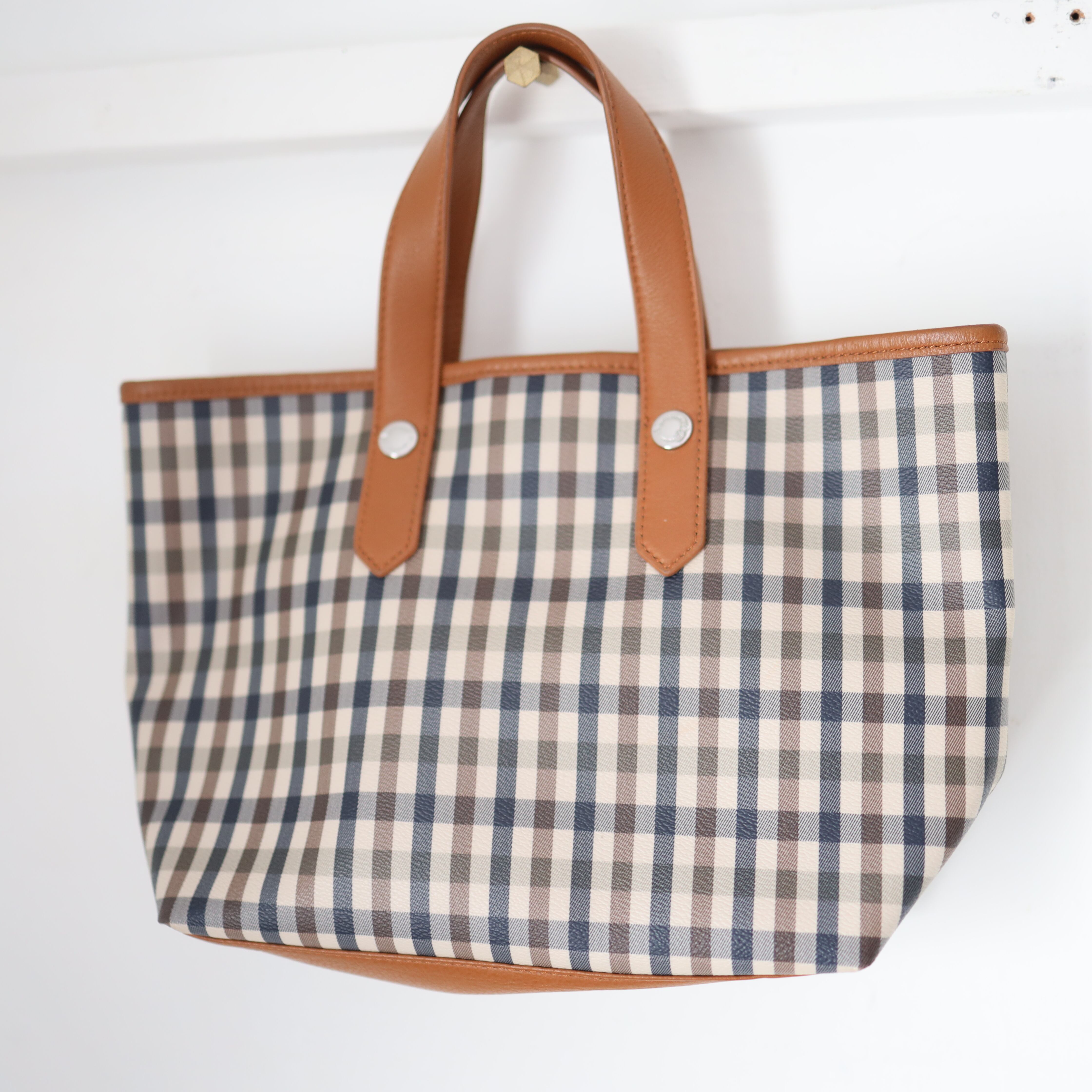 Aquascutum Check Tote Bag イタリア製
