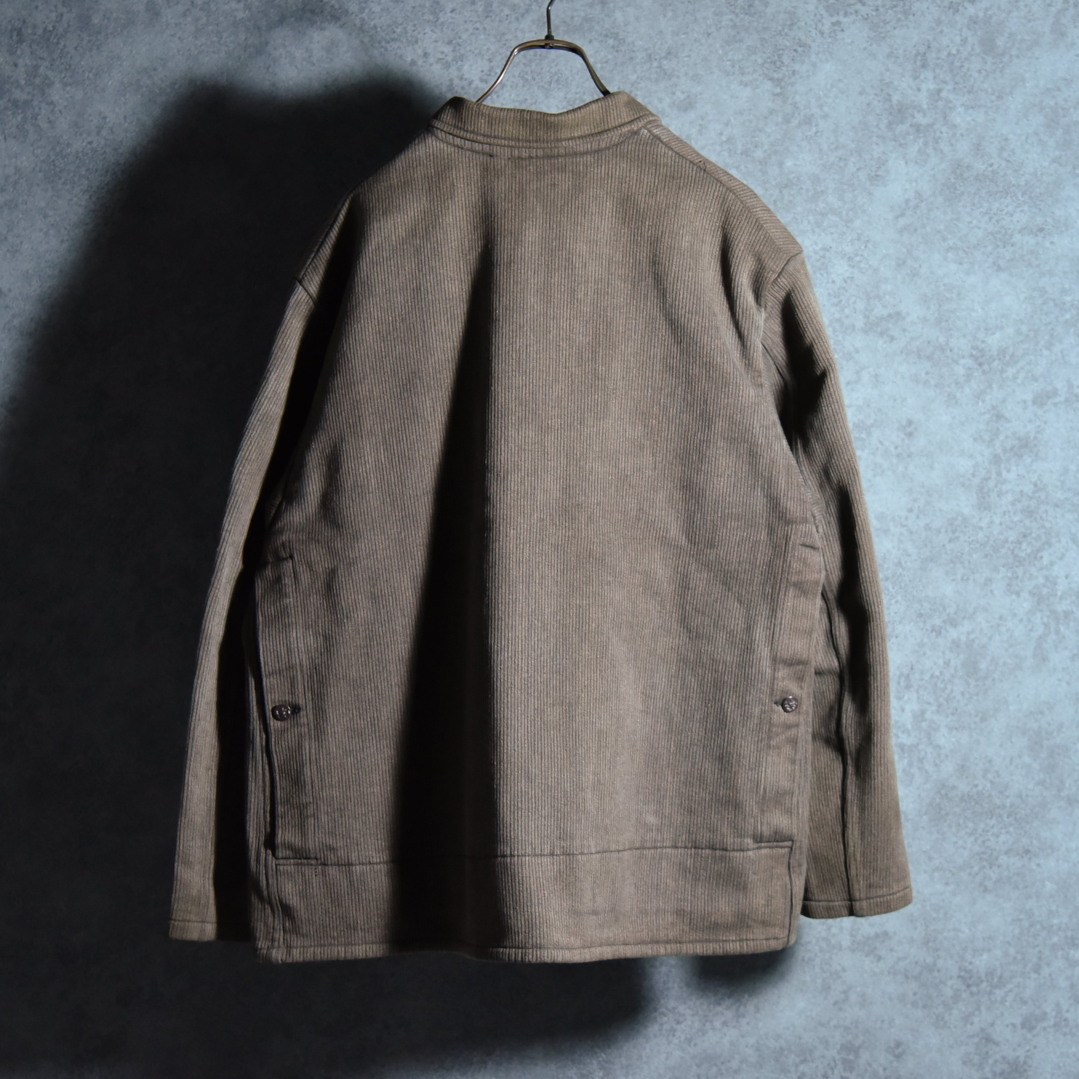 50s Le Mont Saint Michel French Vintage Hunting Pique Jacket With