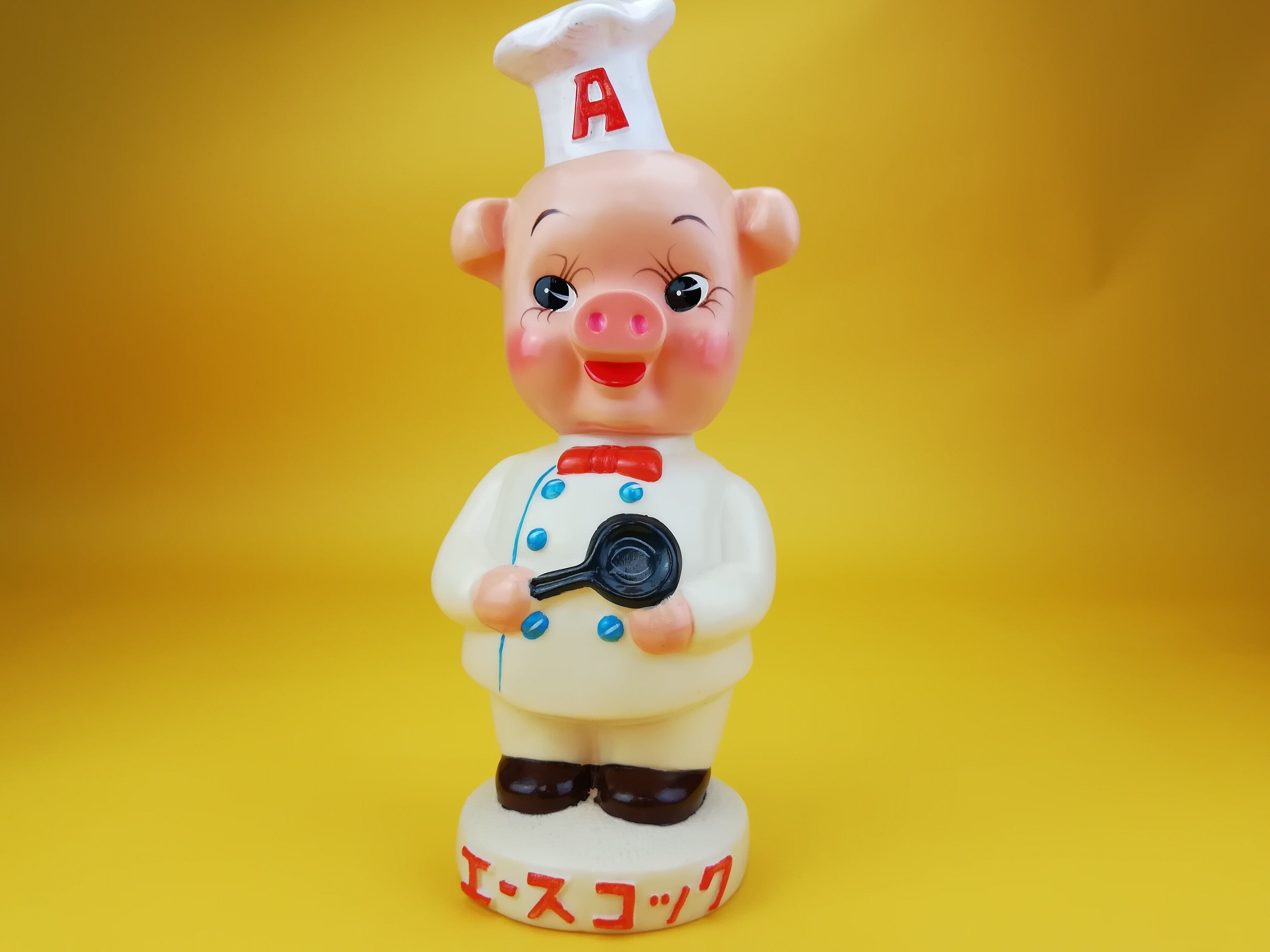 ☆希少☆レア☆ エースコック こぶた ソフビ 33cm 企業物 エースコック