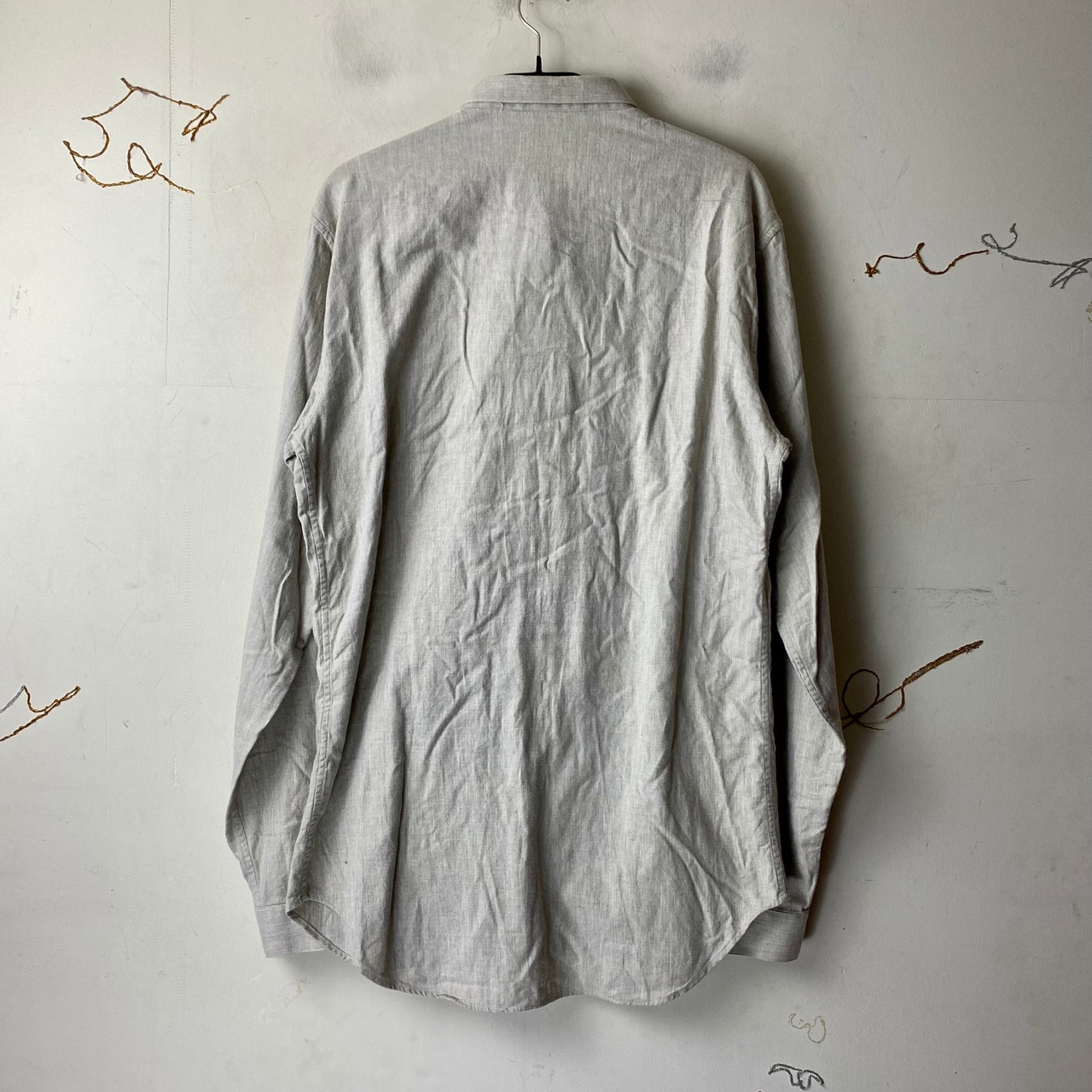 DIOR HOMME natural color flannel shirt