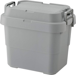 【人気】リス(RISU) 収納ボックス トランクカーゴ 22L グレー 日本製 TC-20S コンテナ ボックス スタッキング 屋外収納 キャンプ 防水 GHON101