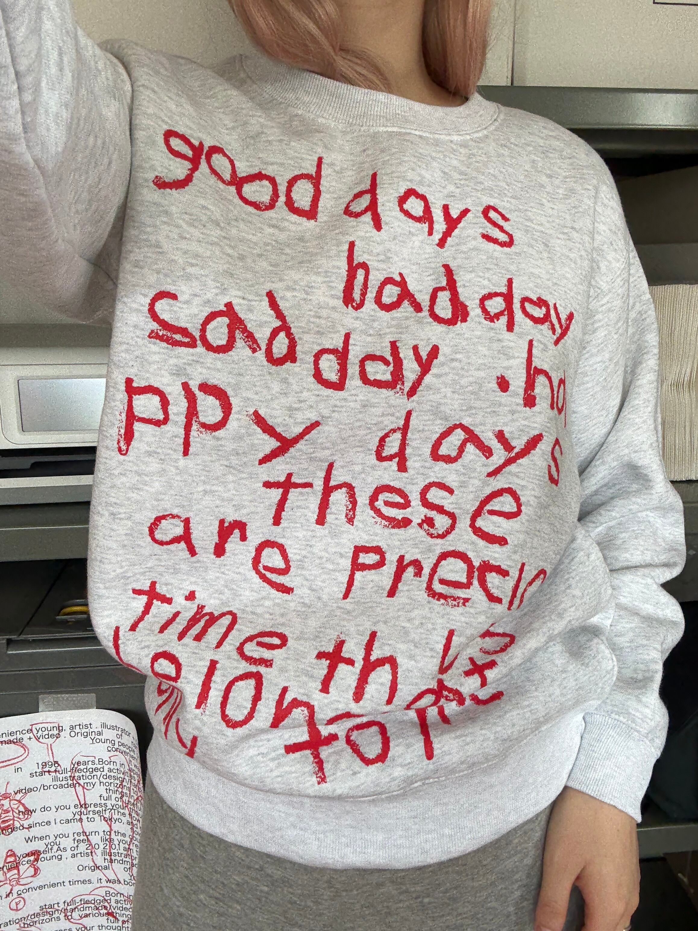 ECHOES OF MY DAYS SWEAT : ASH | CONVENIENCE YOUNG