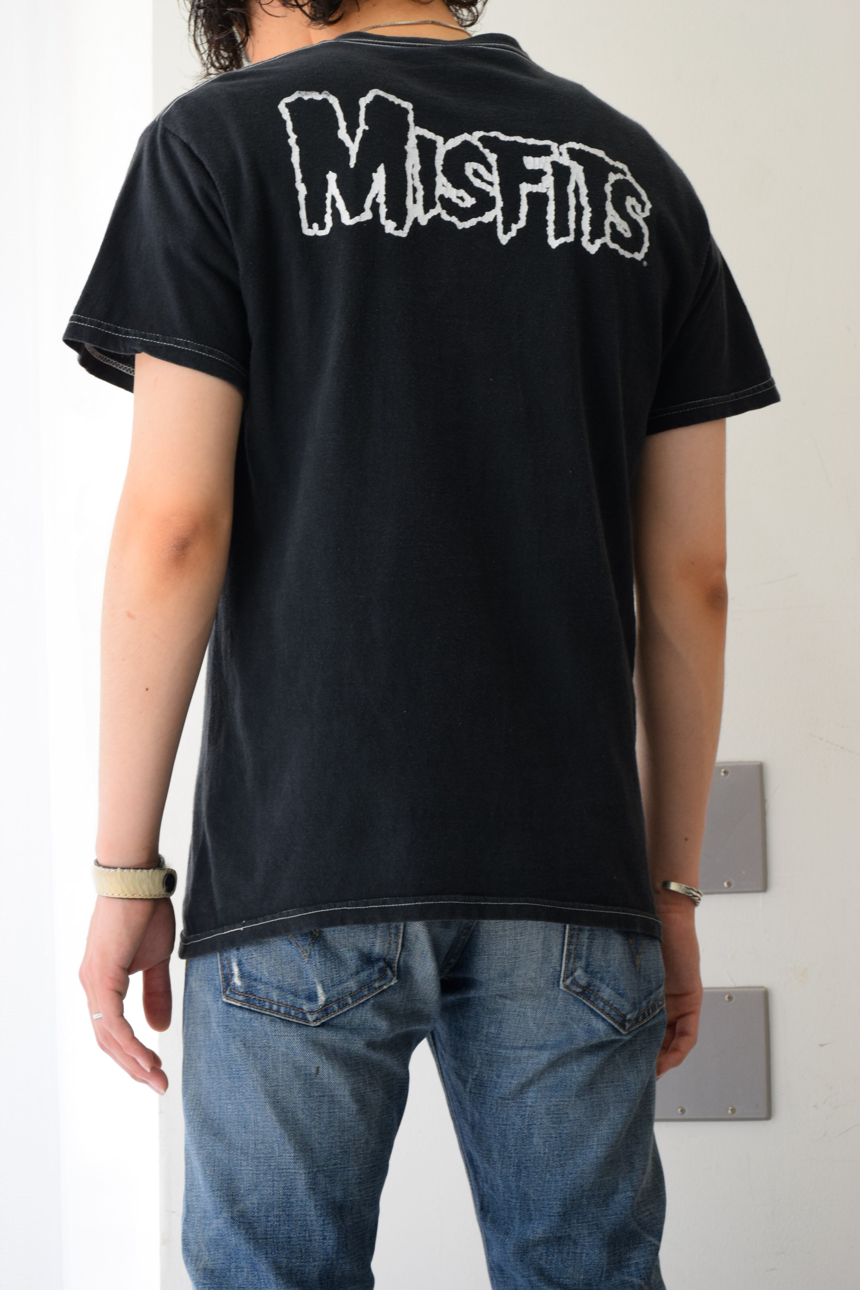 04 MISFITS Tシャツ バンド メンズ M ブラック ミスフィッツ 古着