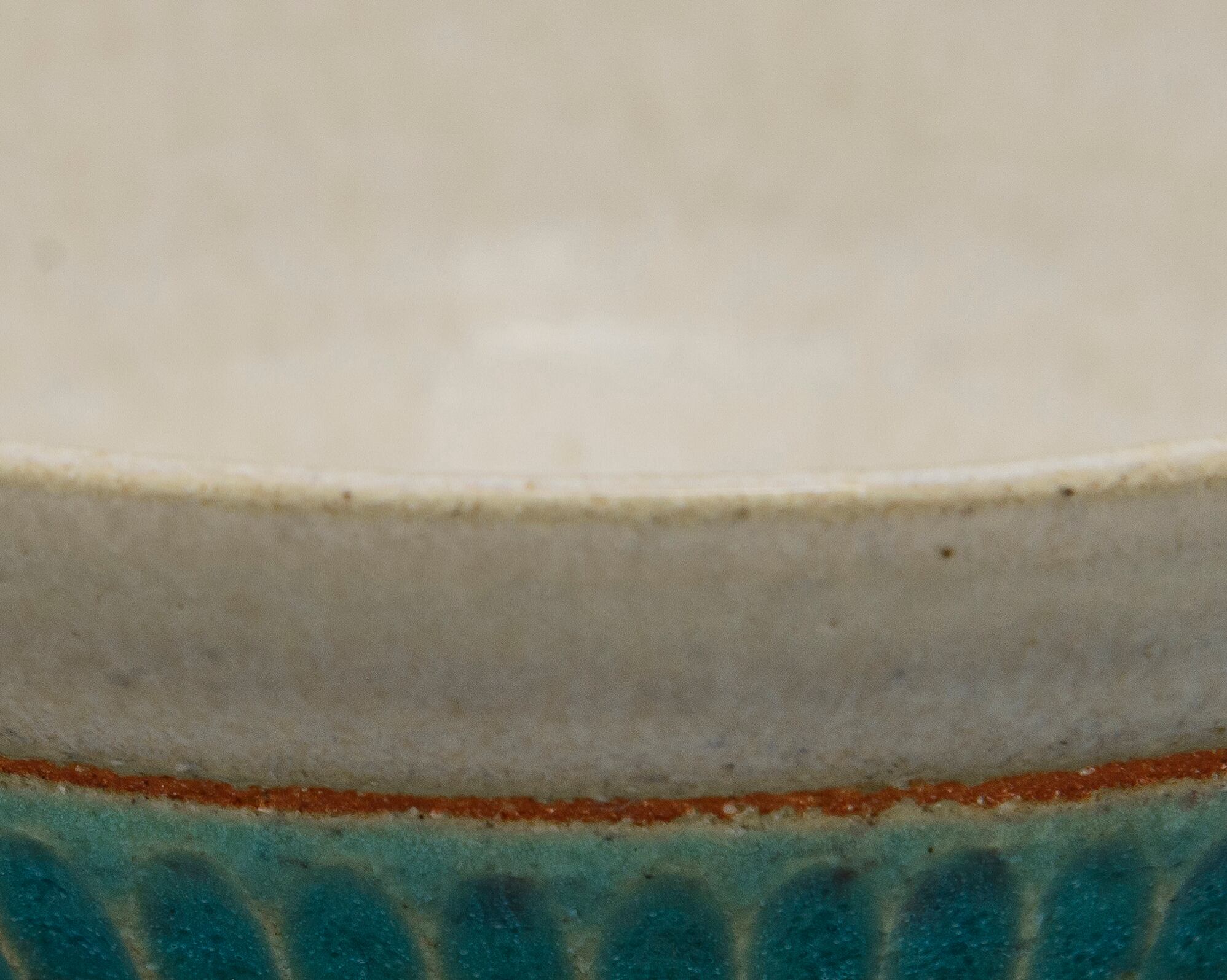 ご飯茶碗／シノギ／トルコ青UTSUWA