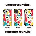 受注生産 iPhoneケース 原色有機形のポップ抽象｜レトロポップ PABS074A