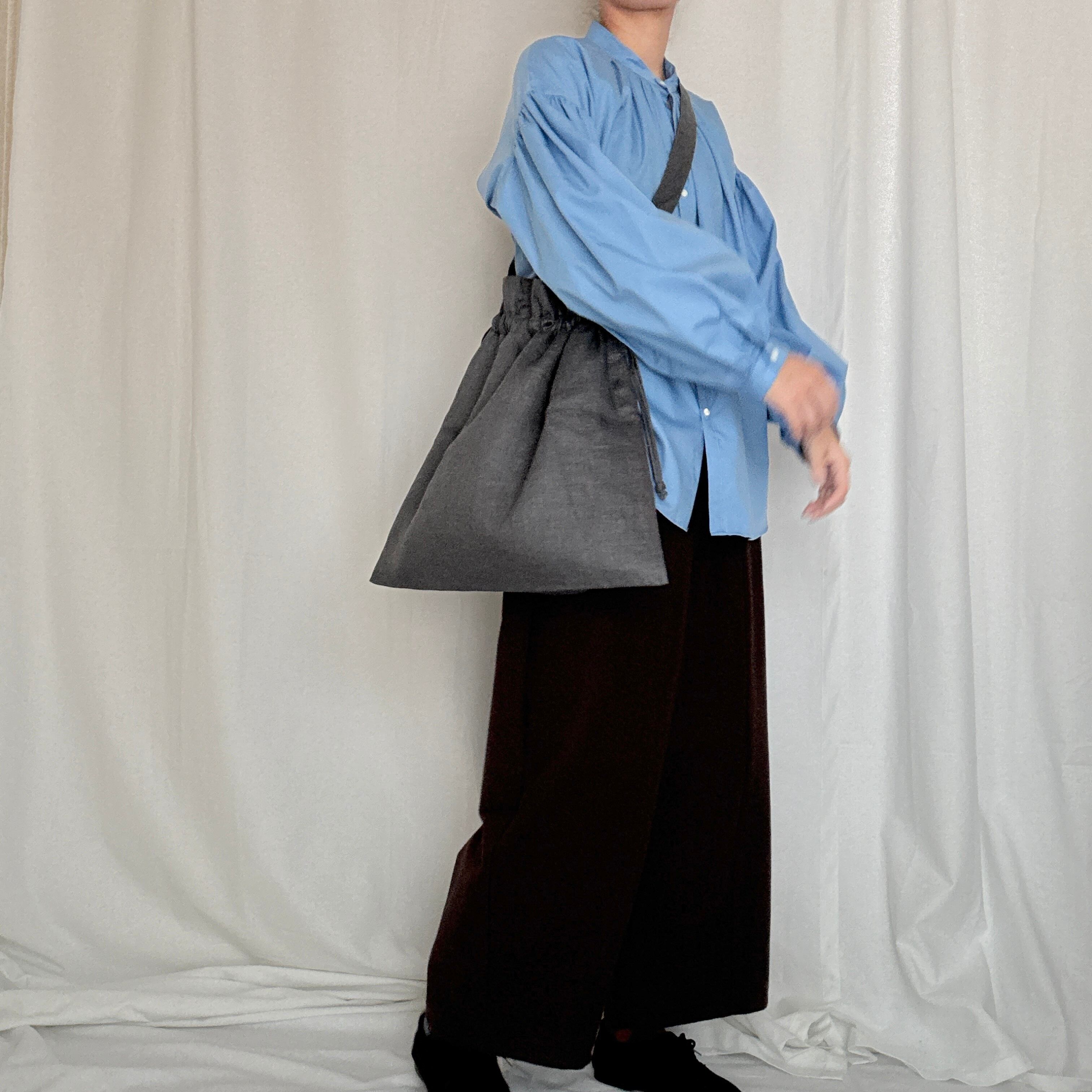 NOVEMBER LINEN リネン巾着ショルダーバッグ | drôletyque