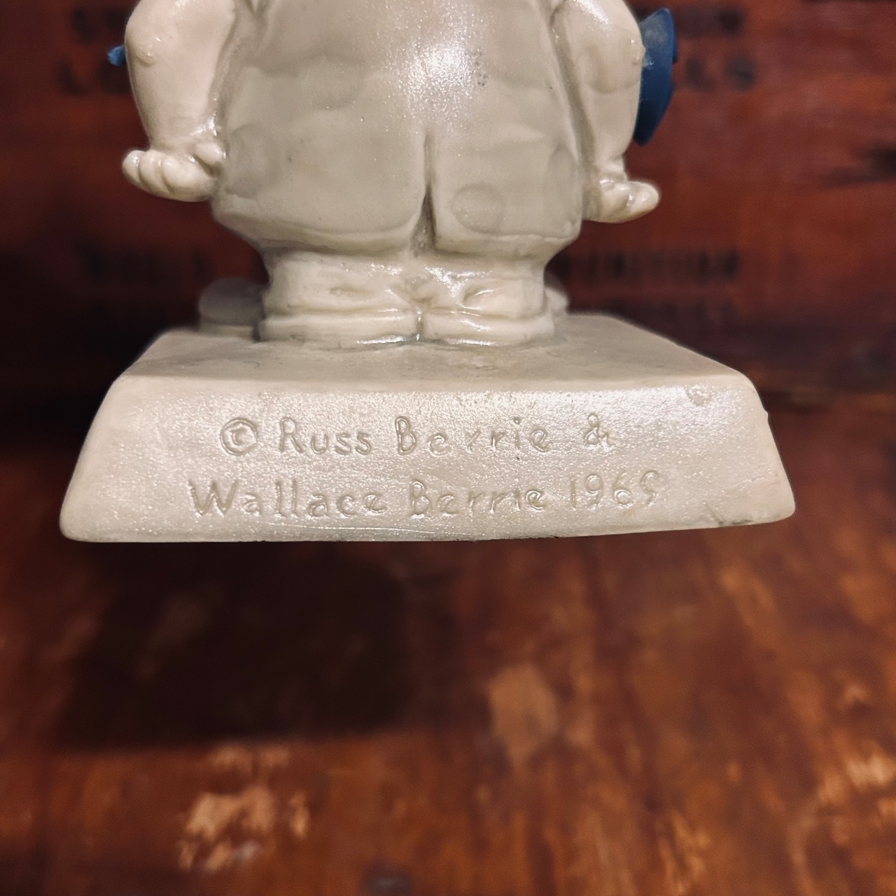 1970 ラス・ベリー ヴィンテージ メッセージドール R&W BERRIES “WORK HARD, BE FAITHFUL… YOU’LL GET YOUR JUST REWARD” Sillisculpt  D-671
