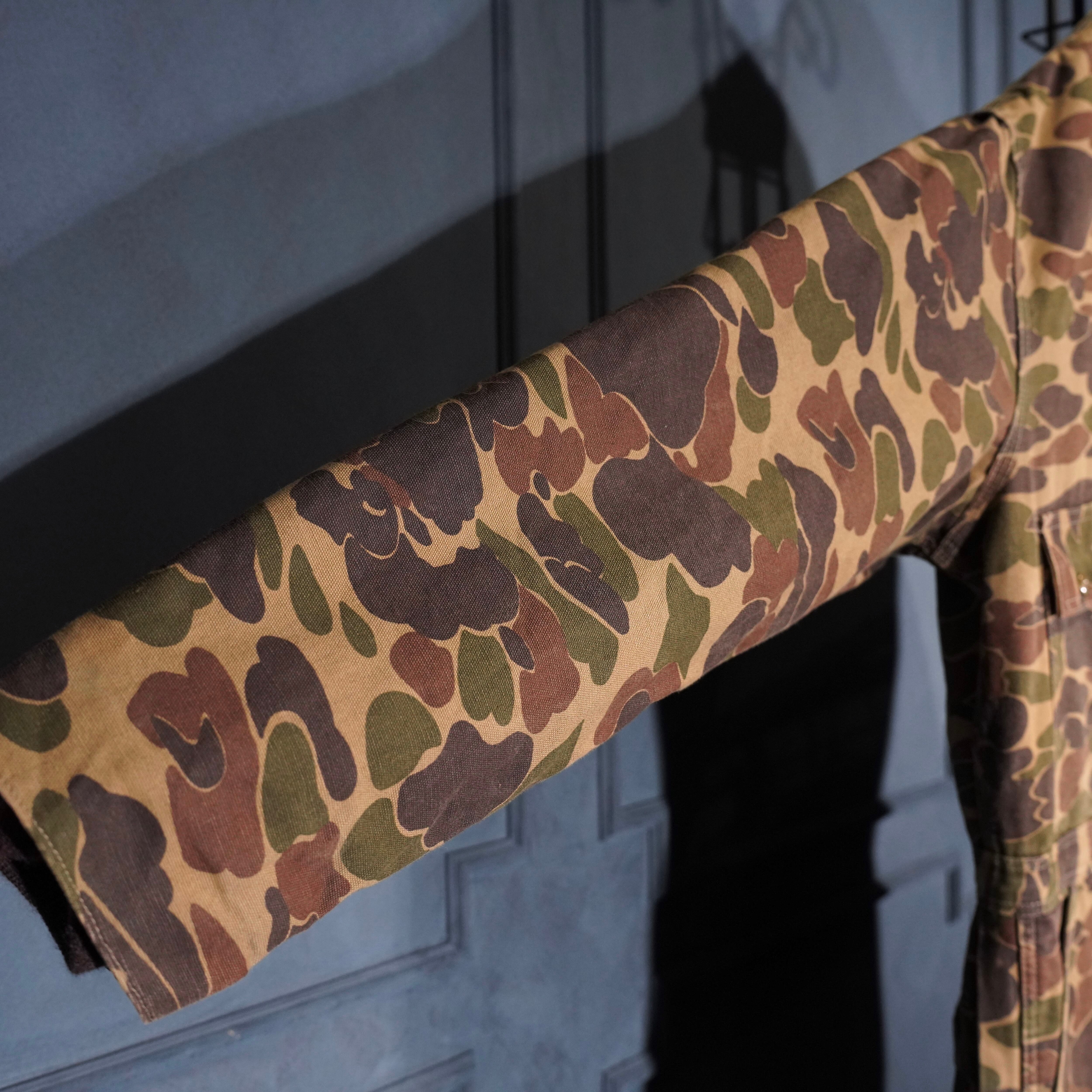 80's USA VINTAGE Carhartt DUCK HUNTER CAMOUFLAGE PATTERNED DUCK