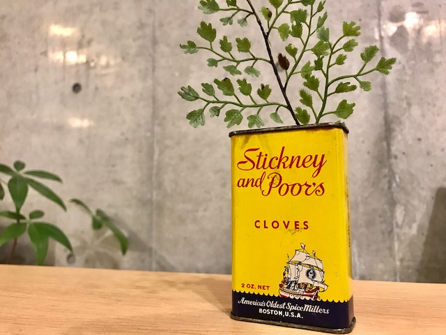 ビンテージ スパイス缶 "Stickney and Poor's CLOVES"