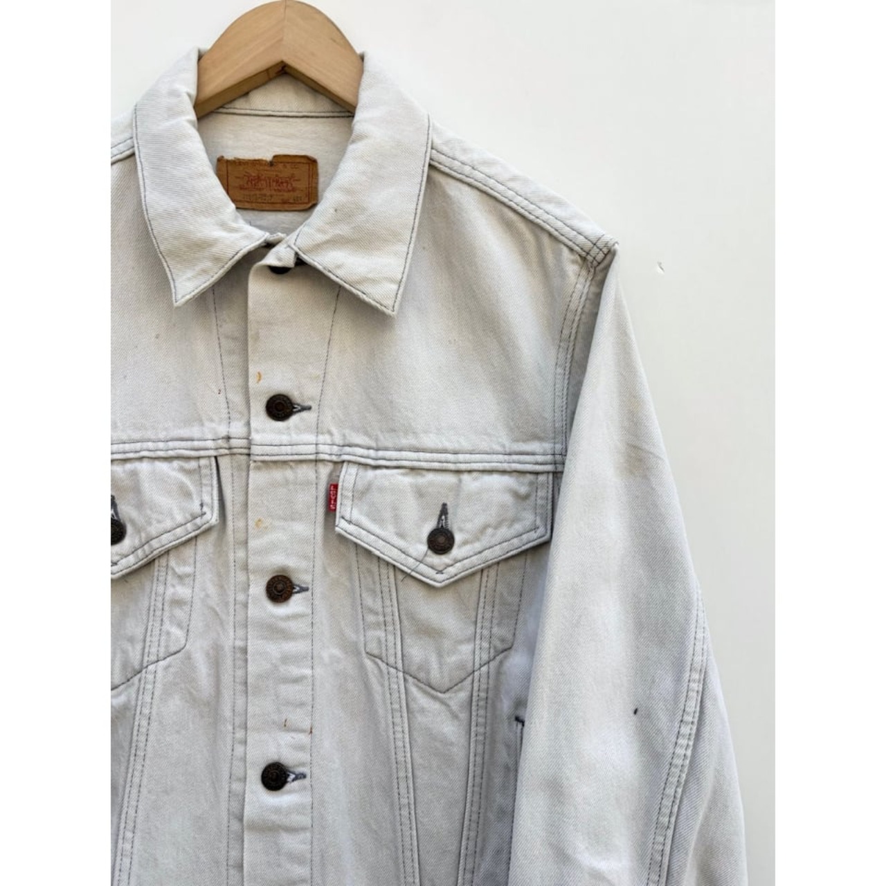 80s Levi’s 70506 GRAY DENIM JACKET MADE IN USA Size 40R