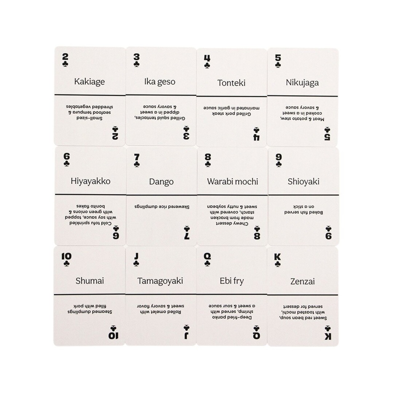 Lingo Playing Cards "Japanese Street Food Cards"/トランプ/カードゲーム/日本食/お土産