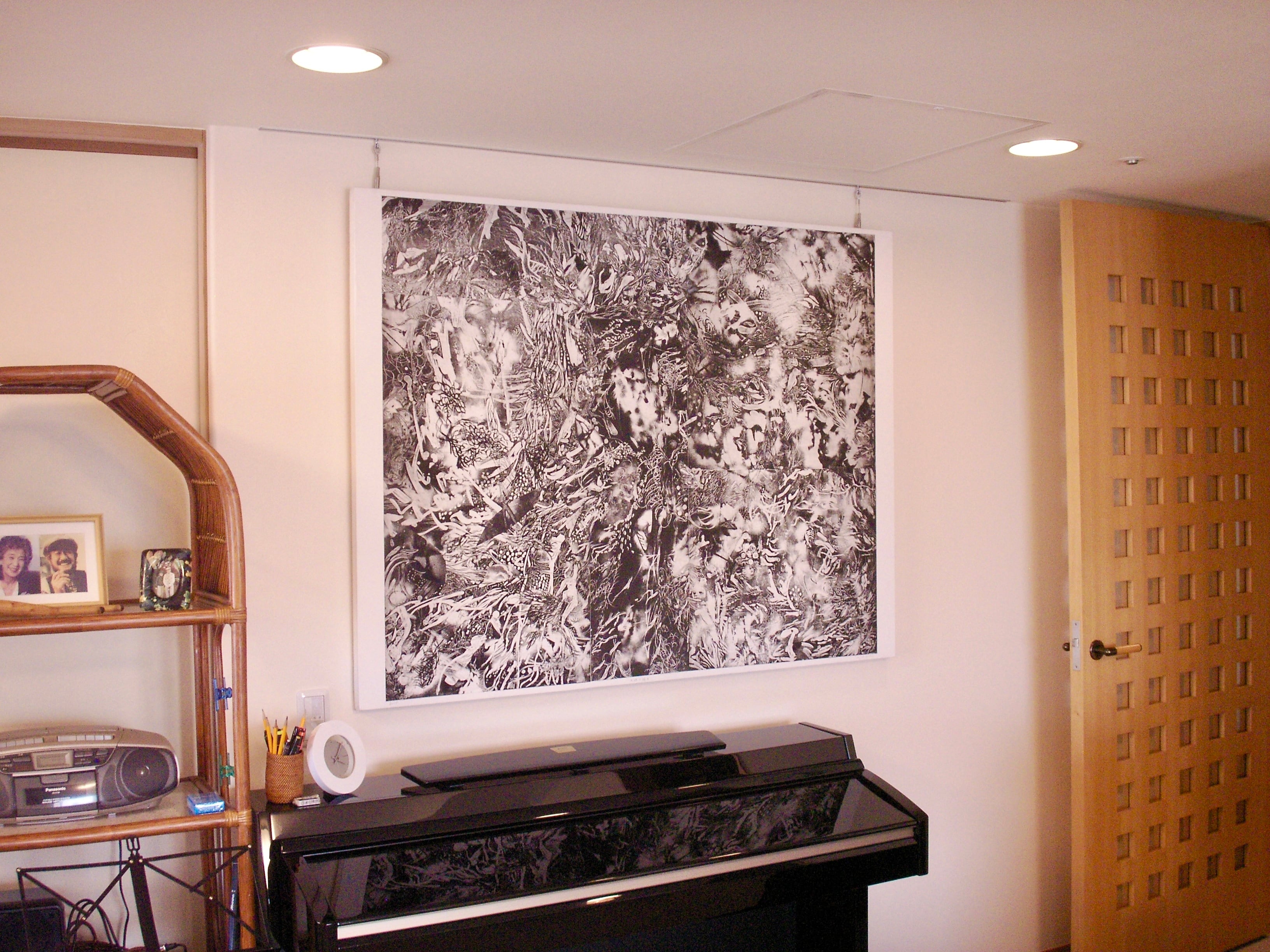 Birth of the land 大地の誕生 big etching works 大型銅版画