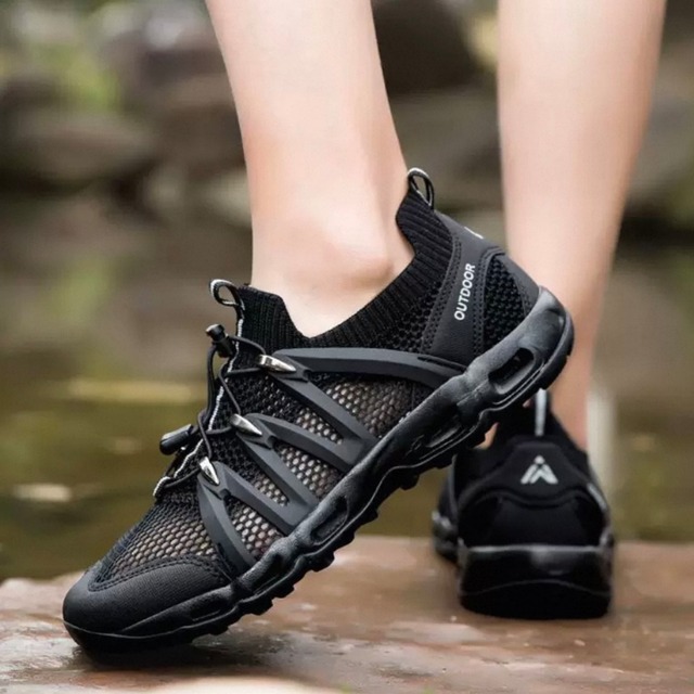 【H0717】Mesh Material Platform Sole Low-Cut Slip-On / 3color