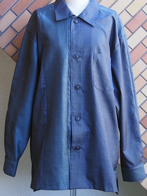 Patchwork overshirt【受注】着物リメイク　パッチワークオーバーシャツ