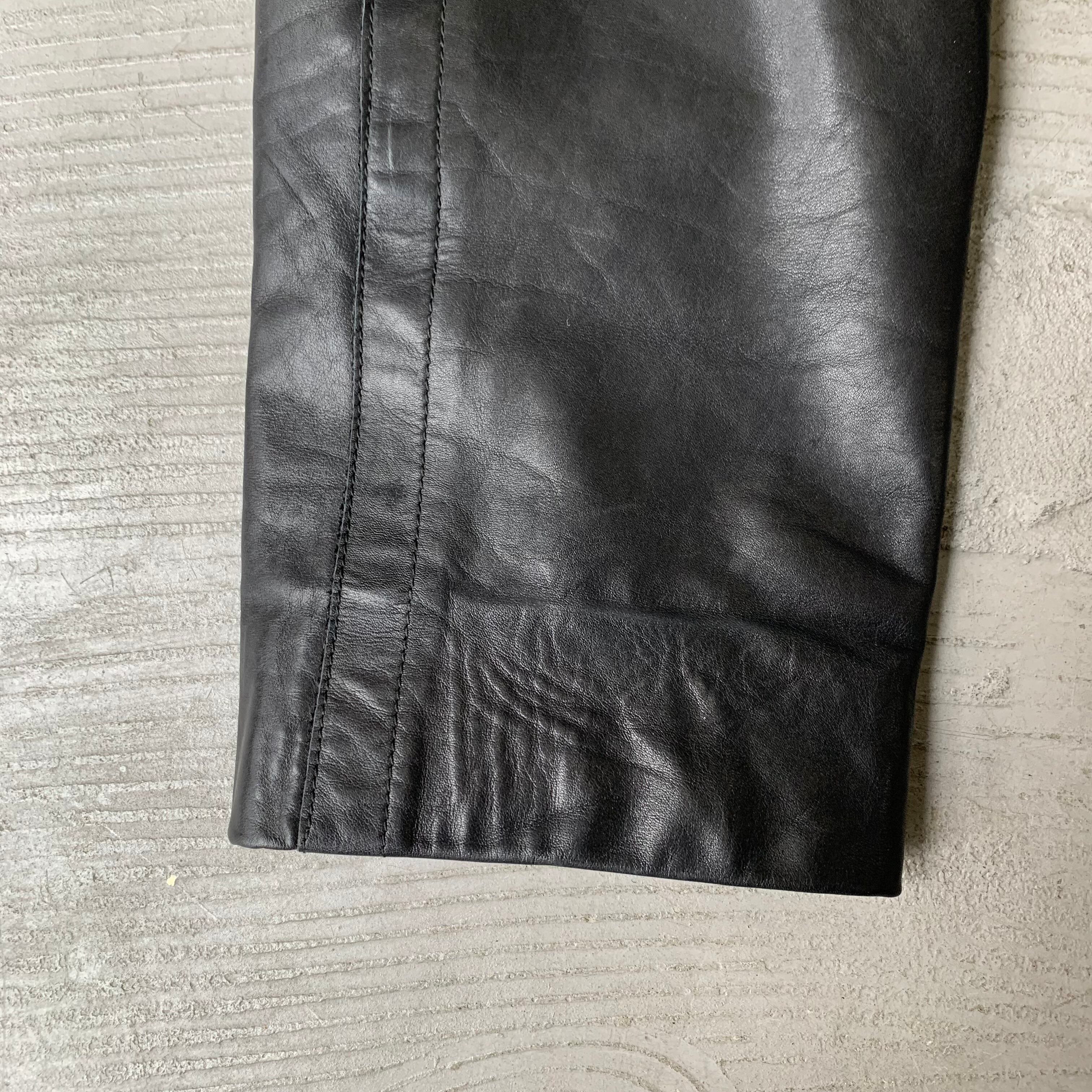 DIRK BIKKEMBERGS / Leather pants (B64) | SAMUEL FINCH / Online store