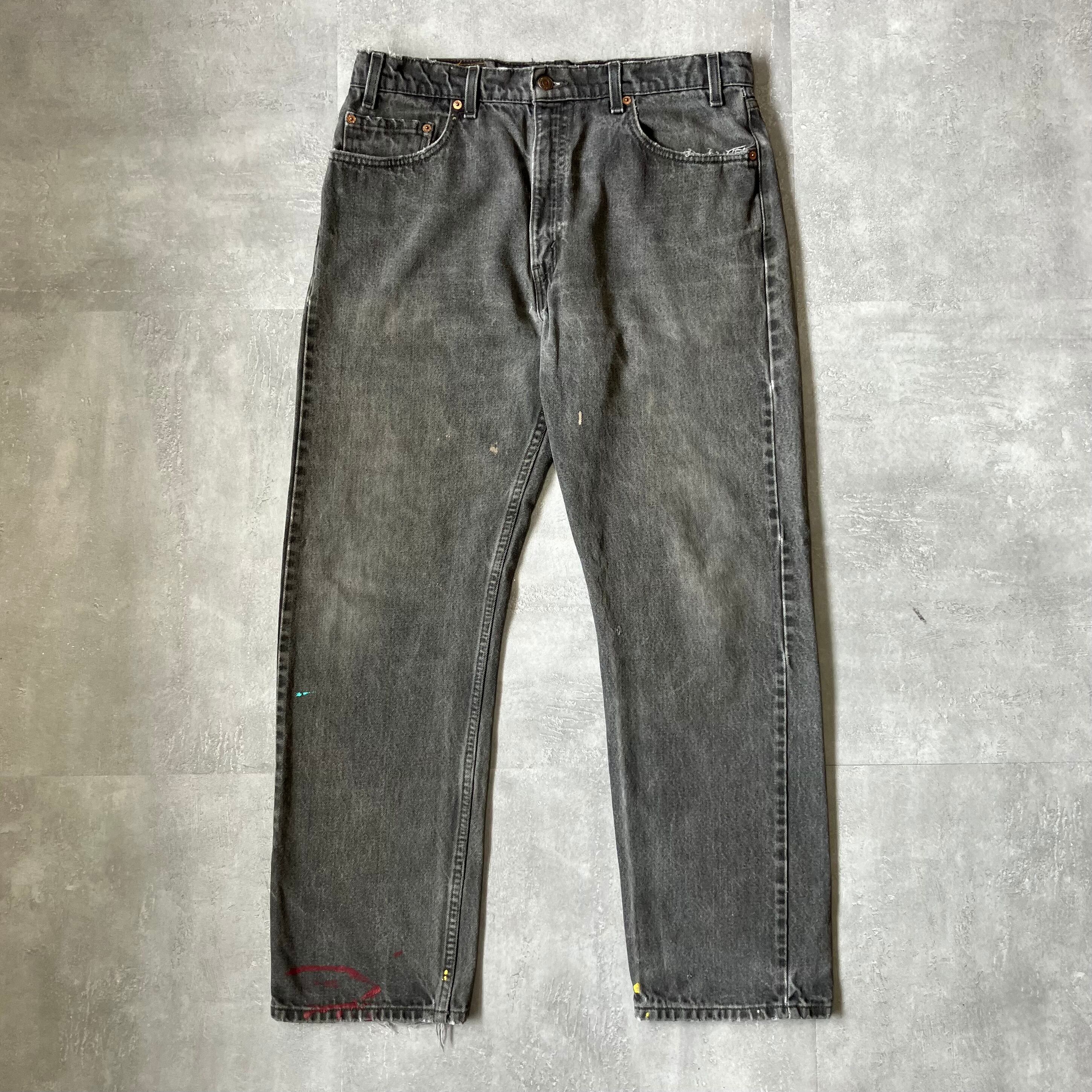 実寸w34l29》Levi's リーバイス 505 90s ブラックデニム No.3355 実寸w34l29》Levi's リーバイス 505 90s ブラックデニム No.3355
