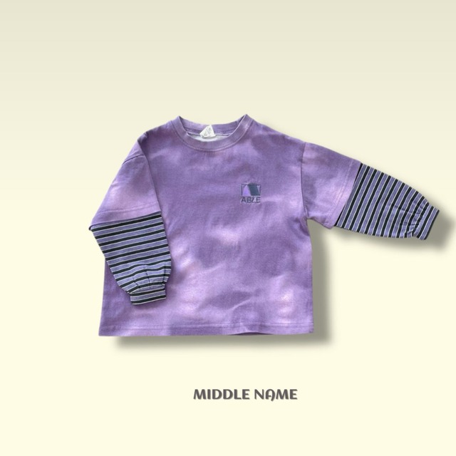 《送料無料》予約:ハニードレープレイヤードT【MIDDLENAME】※ジュニアサイズ