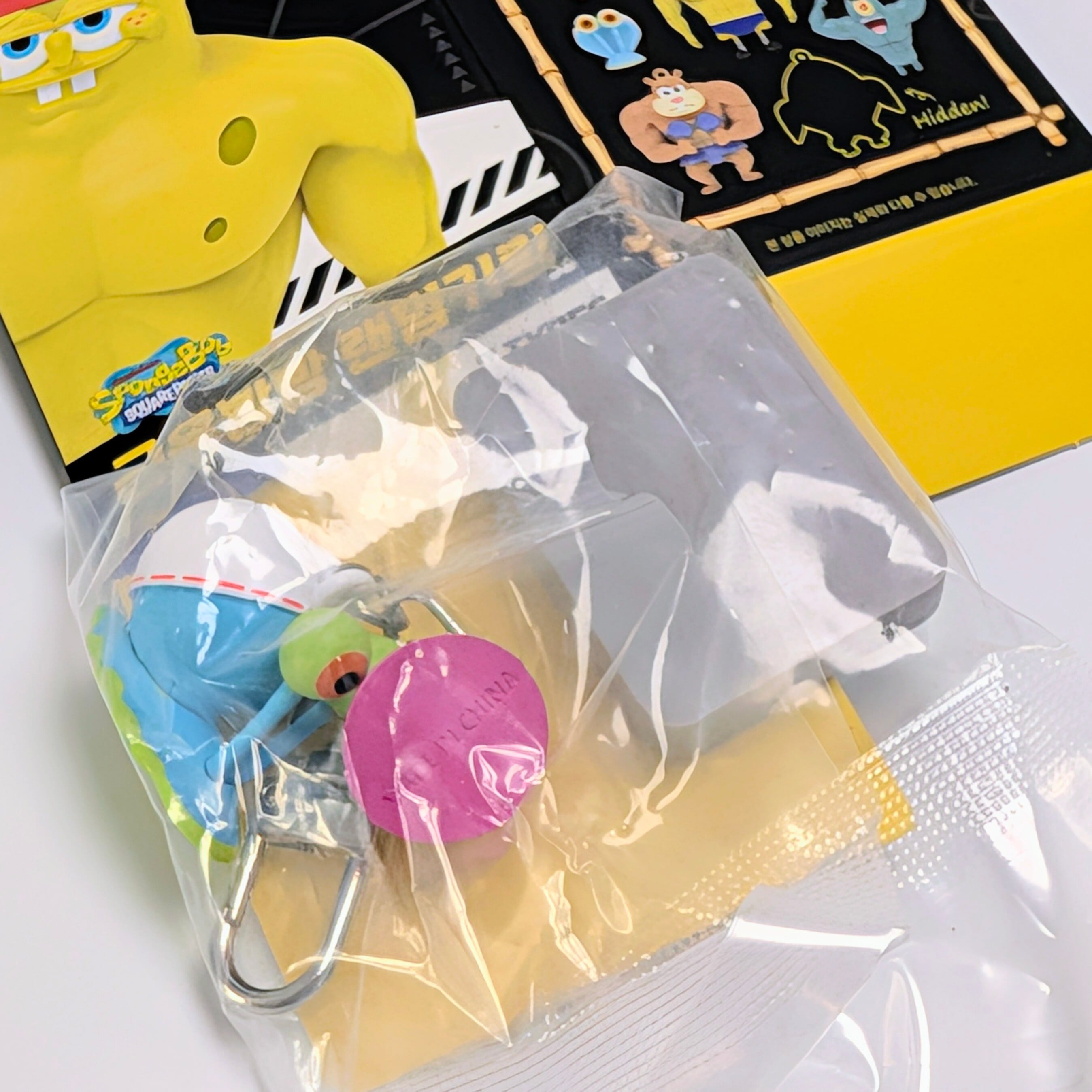 ⚡️KOREA Exclusive⚡️【 SpongeBob SquarePants ( スポンジボブスクエアパンツ ) 】※開封済販売 『 ゲイリー 』 / 韓国限定‼️筋肉パンパン マッスルランダムキーリング / マスコット〚アメリカン雑貨 アメトイ〛