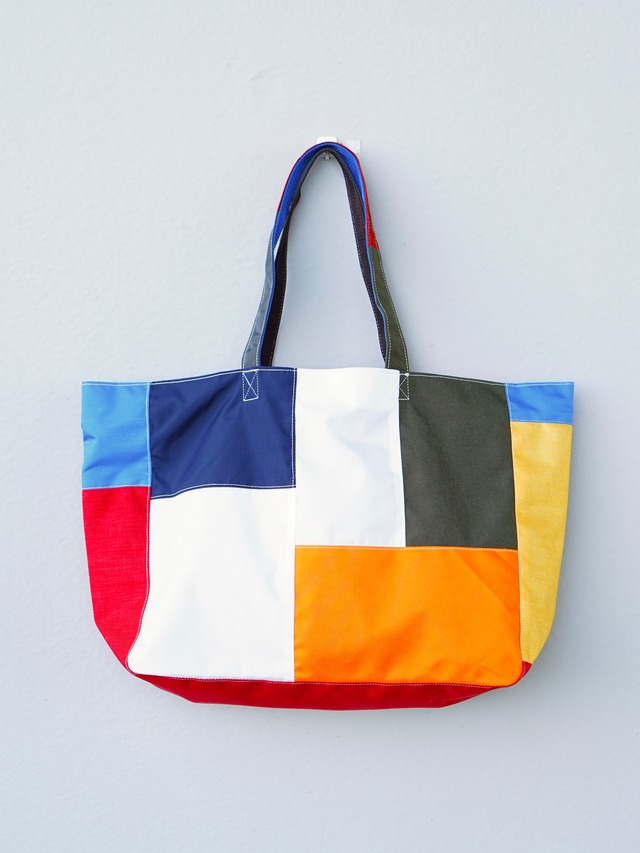 IMOCK-KOBE ZAC-NYLON PATCHWORK TOTE LARGE