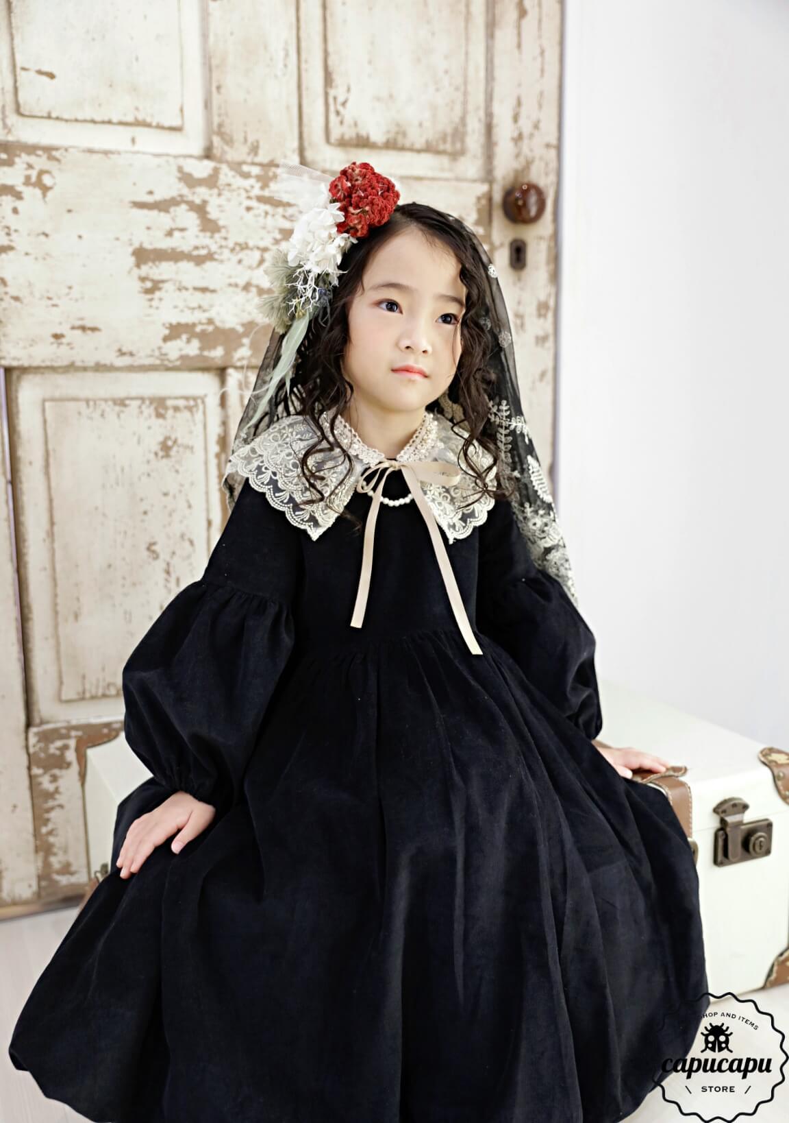 付け襟付き　バルーンワンピース　110size sold out» One Day for The Celebration バルーンワンピース | 子供服