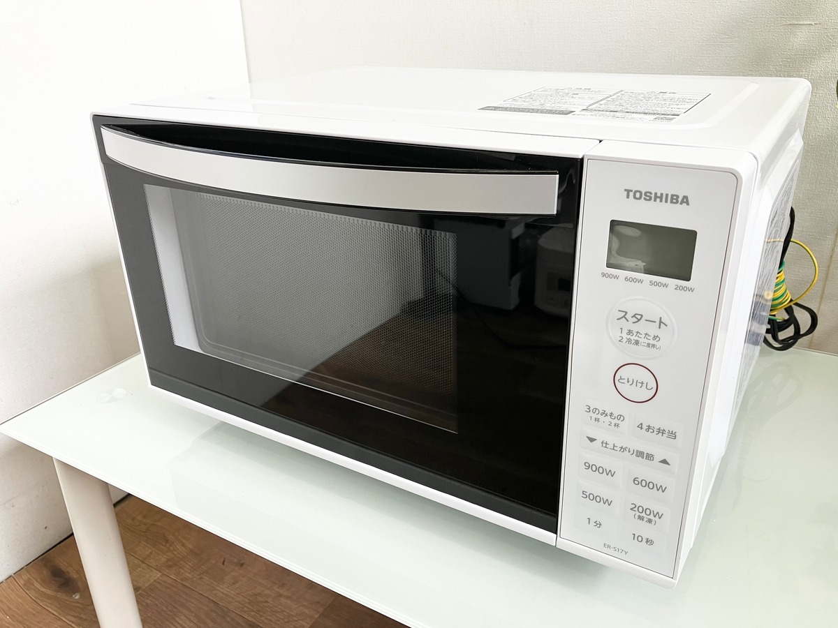 東芝 ER-S17Y(W) 単機能レンジ よろける 17L ホワイト ERS17Y(W)