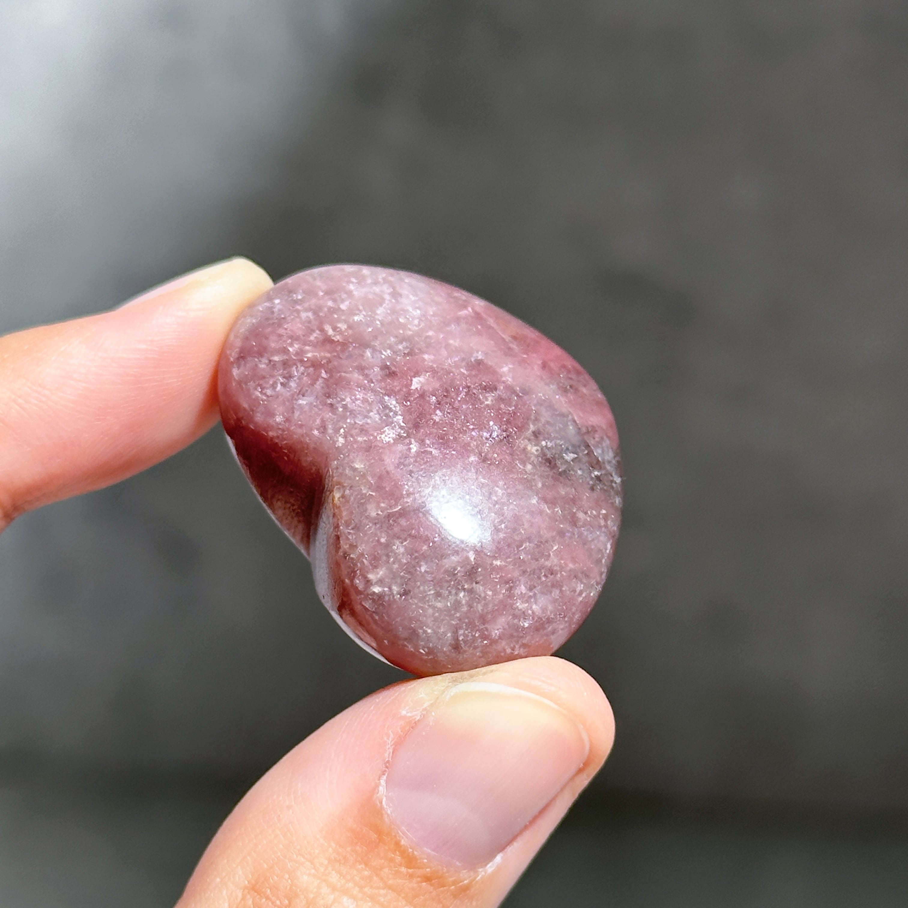 ピンクレピドライト ハート 22 ♡ Pink Lepidolite ♡天然石・鉱物