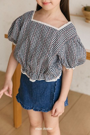 【予約】Square lace blouse (R0281)