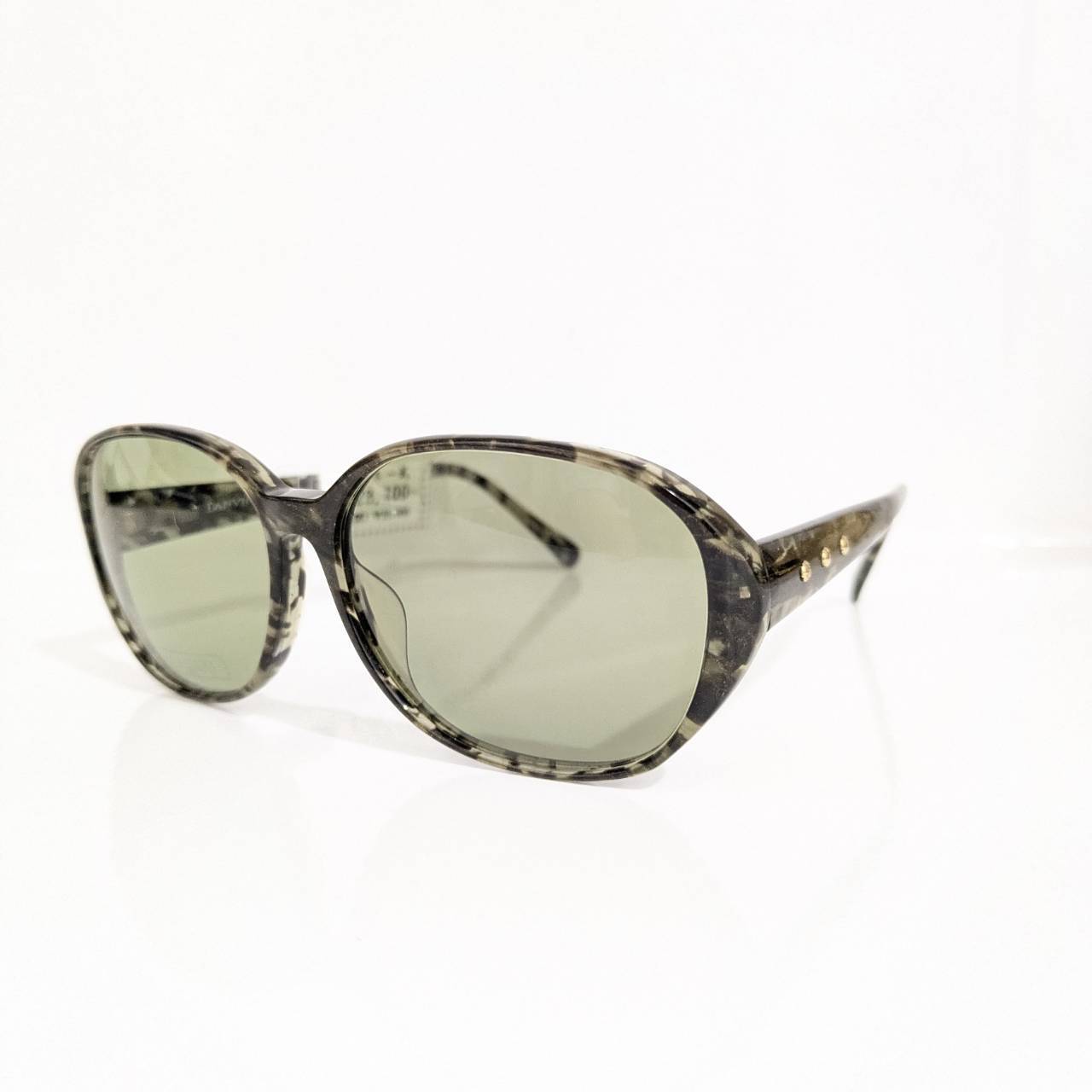 【LANVIN】オーバルセルフレーム サングラス デミグレー