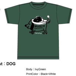 カレーイヌTシャツアイビーグリーン