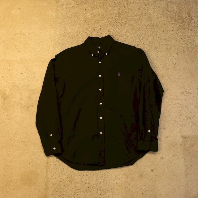 ラルフローレン ストライプ リネン ボタンダウン シャツ Ralph Lauren