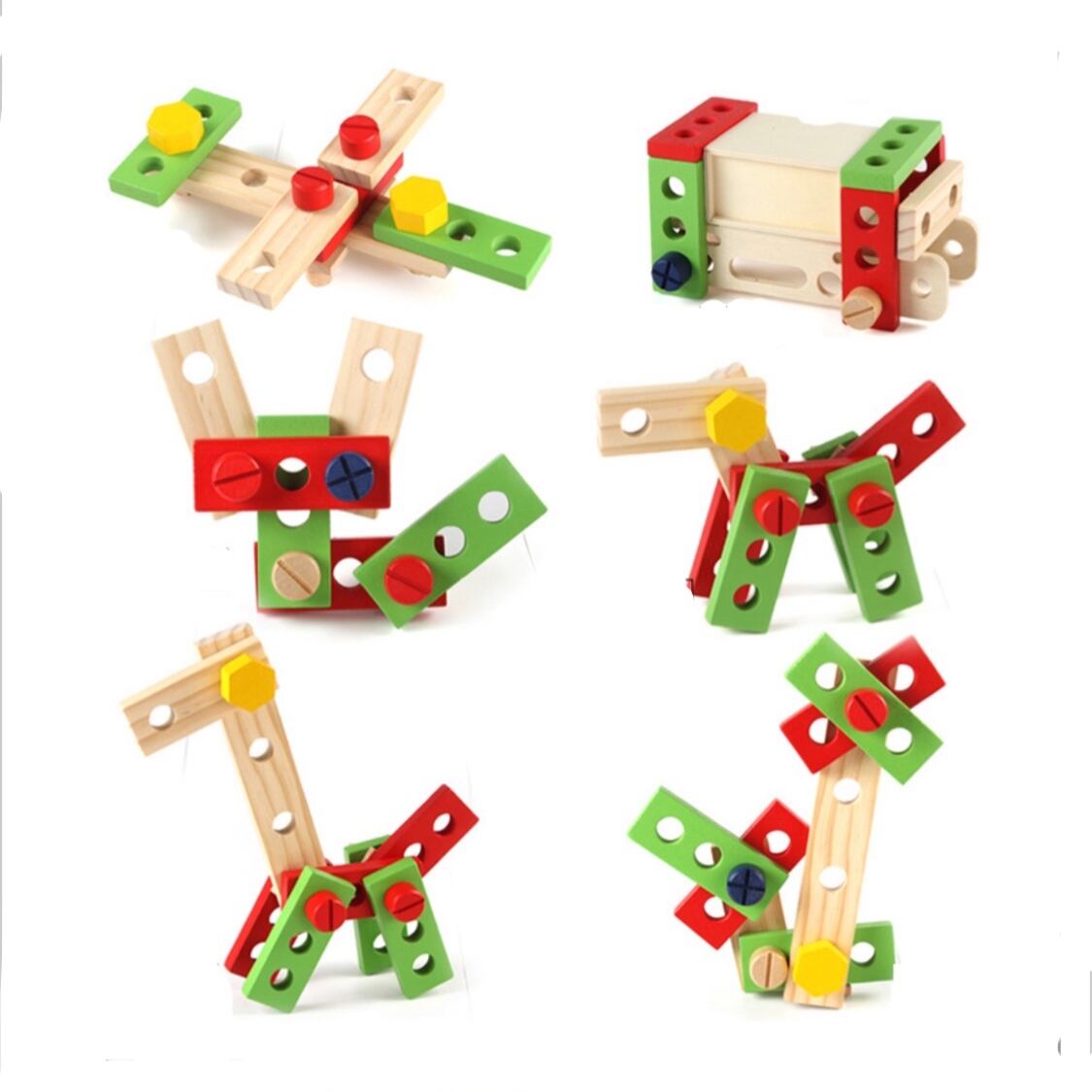 送料無料☆大工さん工具セット 木のおもちゃ 幼児木製ツールボックス