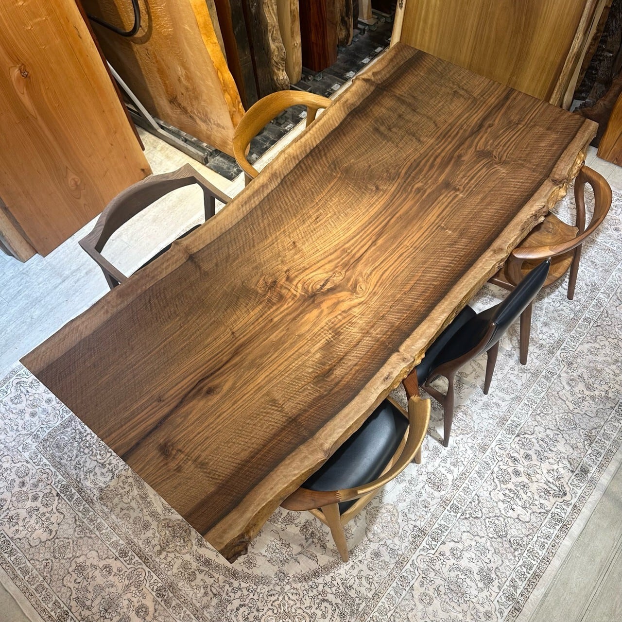 バストゥーンウォールナット_2080×910-1000×60_浅草本店_テーブル天板/一枚板 260455 t001