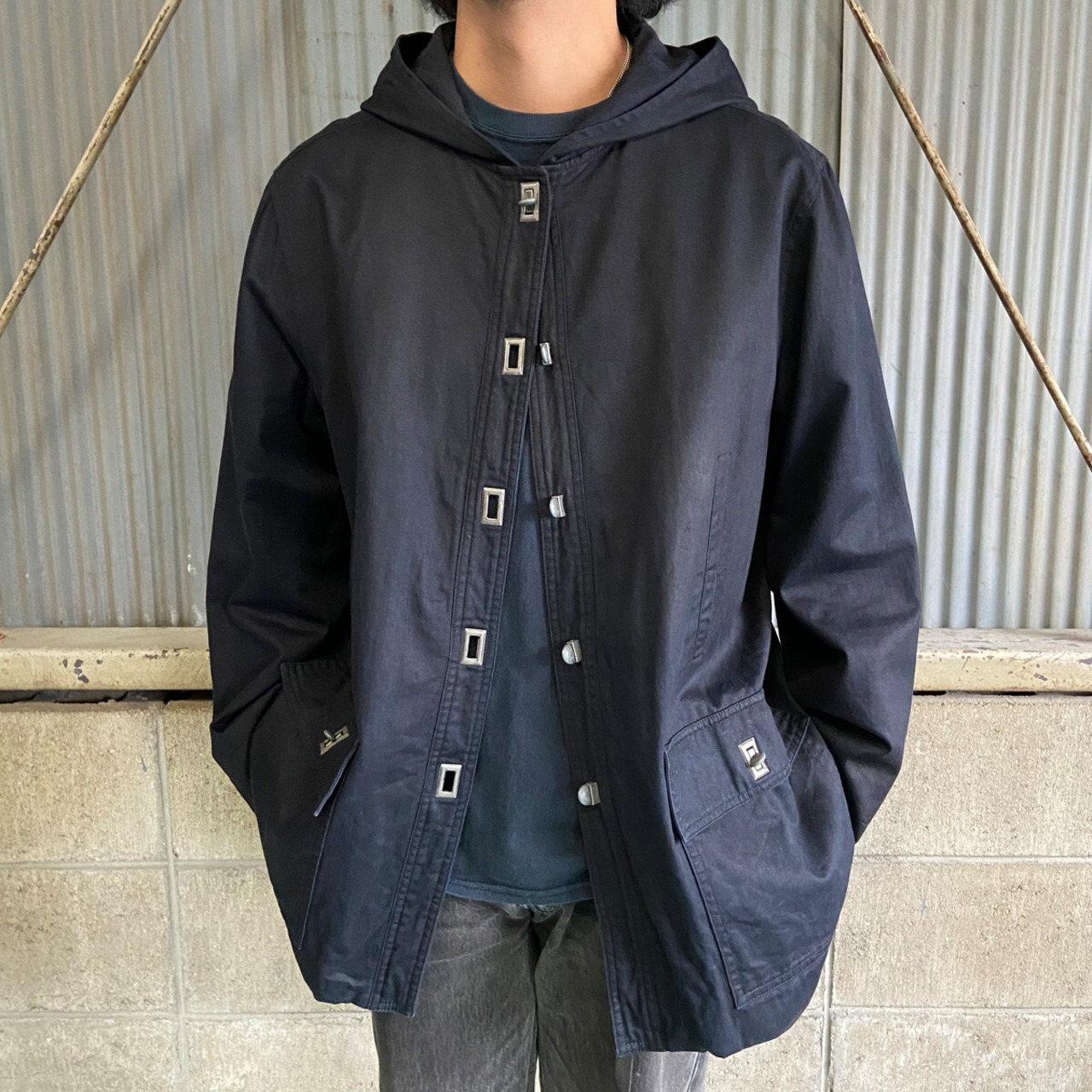 GAP オールドギャップ ターンロック フーデッド コットンジャケット 