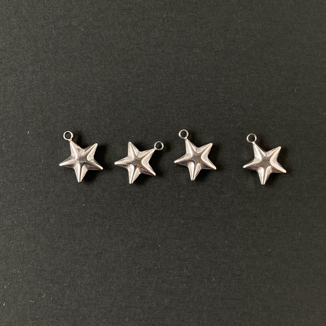 立体スターのステンレスチャーム（12mm）