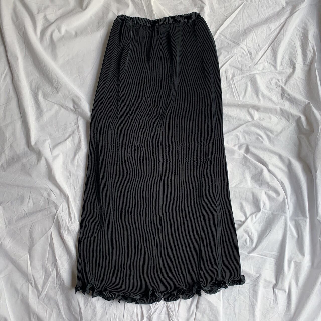 vintage pleats long skirt