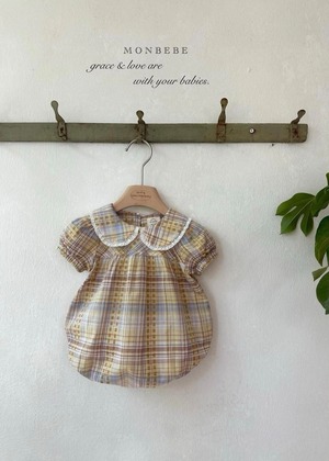 【先行予約5/24～6/1 23:59まで5％OFF】2408 lace design rompers / MONBEBE